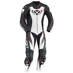IXON STARBURST 2.0 Black/White/Ducati Red Leather Motorbike 1PC Racing Suit Ixon Clothing