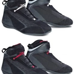 Ixon Clothing IXON SPEEDER Suede CE Motorcycle/Scooter Sports Ankle Black Boots/Shoes