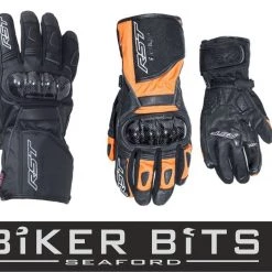 RST RALLYE CE Approved Waterproof Gauntlet Textile/Leather Motorcycle Gloves RST Clothing