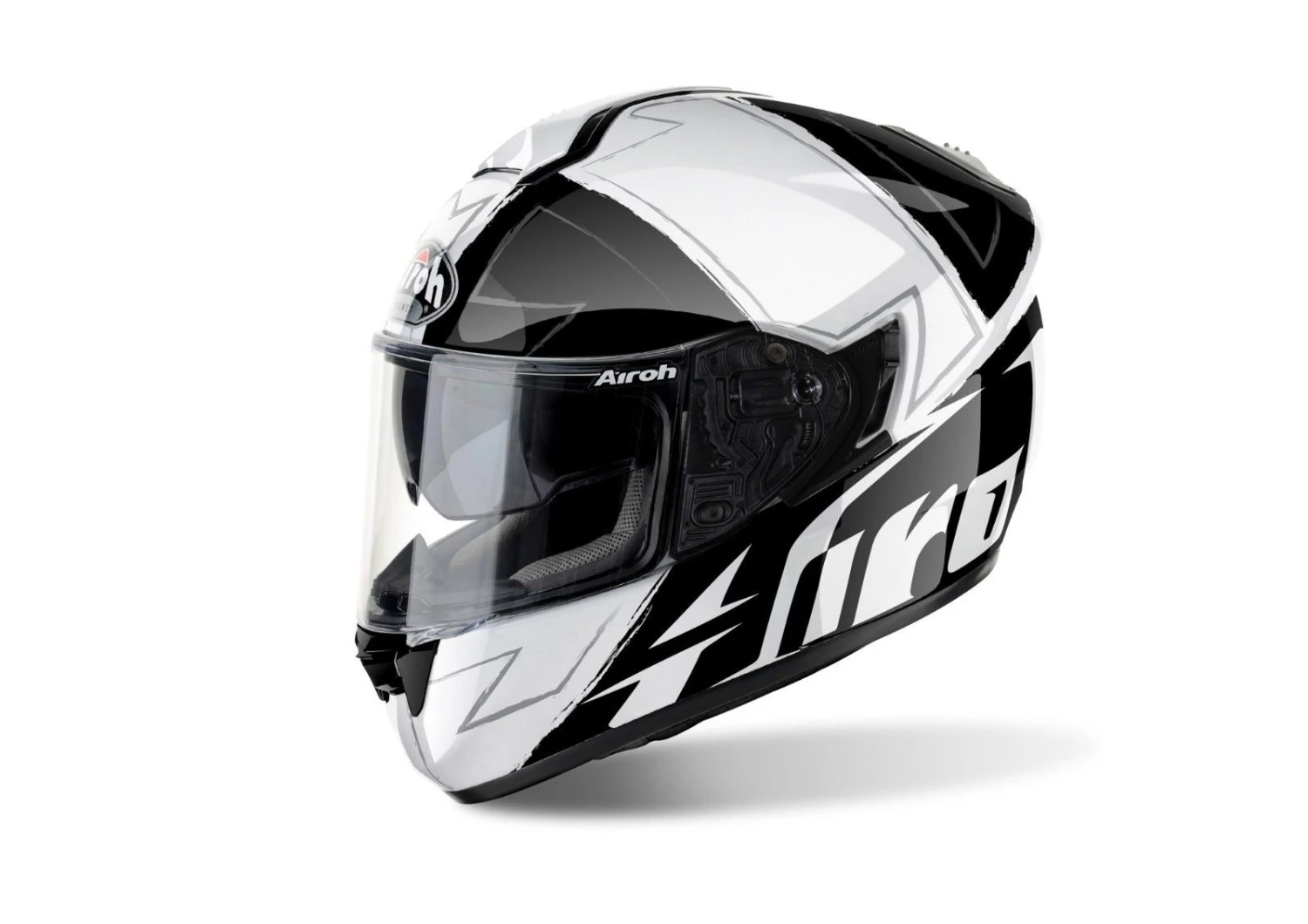 AIROH ST701 HPC Way Black/White Gloss Lightweight Motorbike ACU Gold Helmet Airoh Helmets