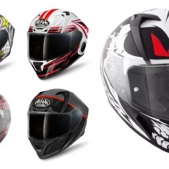 Airoh Helmets AIROH 2018 Valor Rockstar/Touchdown/Bone Motorbike Full Face ACU Gold Helmet