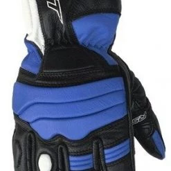 RST JET Motorcycle CE Approved Leather Motorbike Cheap Gloves Black/Blue/Red