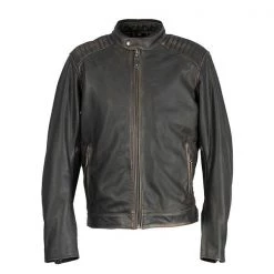 Richa Clothing RICHA HARRIER Brown Retro/Cruiser Motorcycle Leather Jacket D30 CE Armour