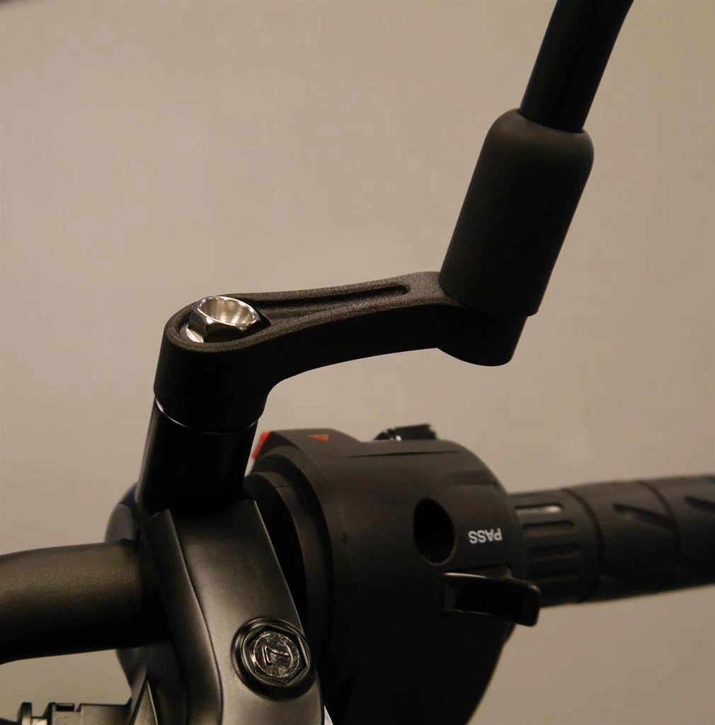 YAMAHA MT-09 2013+ Mirror Extension Black Brackets By Evotech Performance