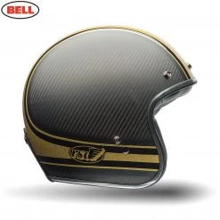BELL CUSTOM 500 Carbon RSD Bomb FREE Bag Retro/Street Open Face Helmet