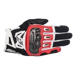 10% Off ALPINESTARS SMX2 V2 AIR Carbon Black/Red Motorbike Street Short Gloves Alpinestars Gloves