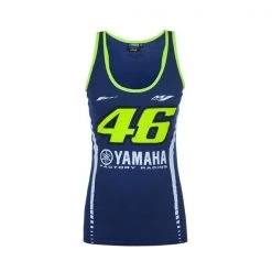 Ladies Valentino Rossi Yamaha M1 Blue Tank Top Vest Official VR46 Merchandise VR46 Clothing