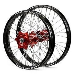TALON EVO WHEEL SET 21"+18" RED/BLACK HONDA CR125-250/CRF250 02-13, CRF450 02-12