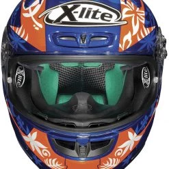 X-Lite X803 D.PETRUCCI Cayman Blue & FREE Dark Visor 2018 Motorbike Race Helmet X-Lite Helmets