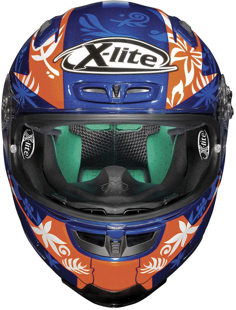 X-Lite X803 D.PETRUCCI Cayman Blue & FREE Dark Visor 2018 Motorbike Race Helmet X-Lite Helmets