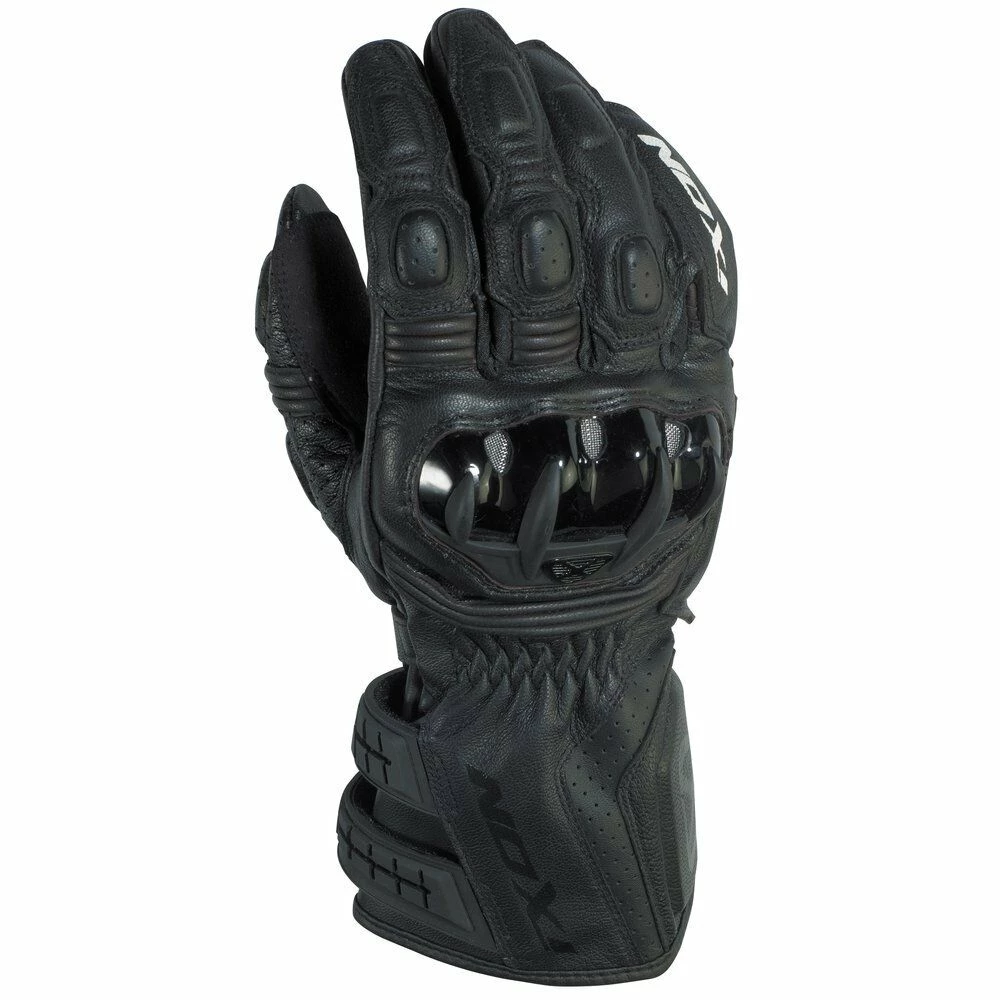 Ixon Clothing IXON RS MOTO HP Motorcycle Leather Racing Gloves Black/White/Red CE Cat 2