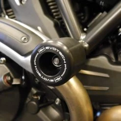 DUCATI Flat Tracker Pro 2016+ Crash Protection Bobbins By Evotech Performance
