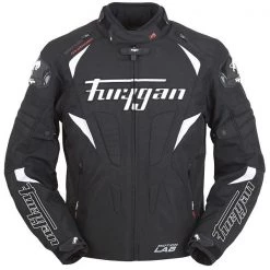 Furygan Clothing FURYGAN WIND Black/White Textile Sports Racing Style Motorbike Jacket