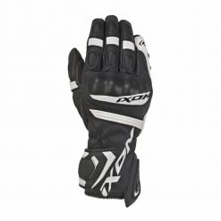 IXON RS TEMPO Motorcycle Summer Black/White Leather Racing Gloves CE Level 1 Ixon Clothing