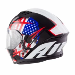 Airoh Helmets AIROH 2018 Valor Rockstar/Touchdown/Bone Motorbike Full Face ACU Gold Helmet