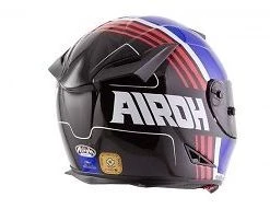 AIROH GP500 Scrape Blue/Black Gloss Carbon MotoGP Light Motorbike Helmet Airoh Helmets