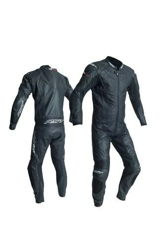 RST R-18 Black 1PC Motorbike CE Rated Leather Racing Suit Race Hump RST Clothing