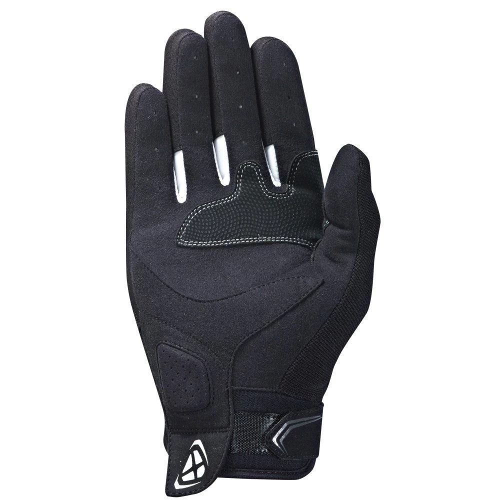 Ixon Clothing IXON LIFT 2.0 Black/White Textile Summer Short Motorcycle CE Approved Gloves