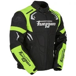 FURYGAN BLAST 2019 Motorcycle/Scooter Textile Black/Yellow Jacket Furygan Clothing