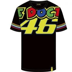 VR46 Clothing Valentino Rossi STRIPES Mens T-Shirt The Doctor Official MotoGP Merchandise VR46