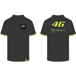 MONSTER Valentino Rossi Mens Polo Shirt DUAL Official MotoGP Merchandise VR46 VR46 Clothing