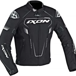 IXON ZEPHYR HP Black/White Technical/Versatile Sports Motorbike Jacket 4 Seasons