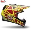 Bell Helmets BELL Moto-9 Flex STRAPPED Yellow/Red Carbon Pro Circuit Motocross MX Helmet