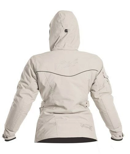 RST Clothing RST ELLIE Silver Ladies Motorbike/Scooter Textile Hood Jacket Womans/Female/Lady