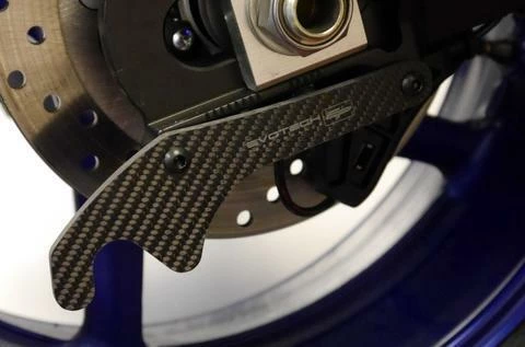 YAMAHA R6 2017+ GP Style Carbon Paddock Stand Plates Evotech Performance