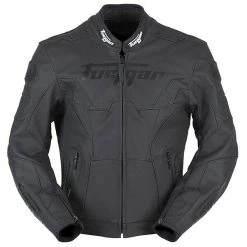 FURYGAN BULLRING Black Leather Motorbike Sports Jacket CE As PPE