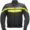 SPADA ENERGY Black/Yellow Flo Hi-Vis Textile Waterproof Motorbike/Scooter Jacket