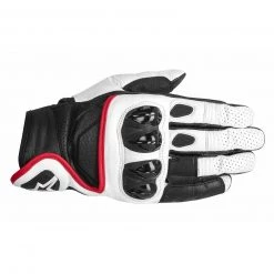 10% OFF ALPINESTARS CELER White/Black/Red Motorbike Short Leather Gloves S-3XL Alpinestars Gloves