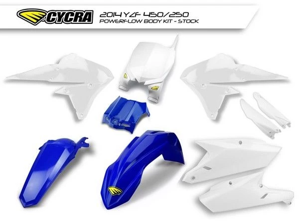 Cycra Kits CYCRA Yamaha YZF250/450 2014 Onwards MX Plastic Kit Fenders/Shrouds/Panels