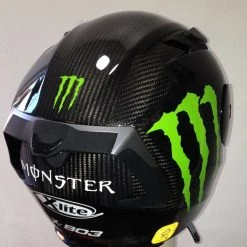 X-Lite X803 CARBON Puro Gloss MONSTER Stickers FREE Dark Visor Motorbike Helmet X-Lite Helmets