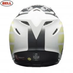 Bell Helmets BELL MX Moto-9 Mips District Matte White/Black/Green Light Motocross Helmet