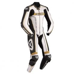 IXON ZENITH Kangaroo Leather Motorbike 1PC White/Black/Gold Racing MotoGP Suit Ixon Clothing