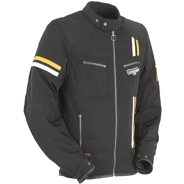 Furygan Clothing FURYGAN HERO EVO Retro Style Polyester Black/Yellow Motorcycle Summer Jacket