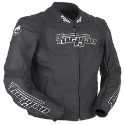 FURYGAN BRUTALE EVO 3 Black/White Leather Motorbike Sports Jacket Furygan Clothing