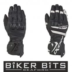 IXON RS TEMPO Motorcycle Summer Black/White Leather Racing Gloves CE Level 1 Ixon Clothing