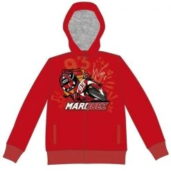 KIDS Marc Marquez 93 Red Hoody VR46 Official MotoGP Merchandise Child/Boys VR46 Clothing