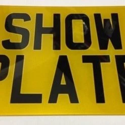 Unbranded High Quality Motorbike Reflective Number/Show Plate 9x7/8x6/7x5/6x4/9x3/8x2/7x2