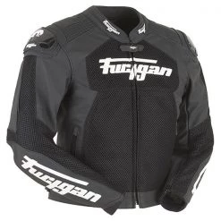FURYGAN SPEED MESH Black Vented Summer Cool Leather Motorbike Sports Jacket Furygan Clothing
