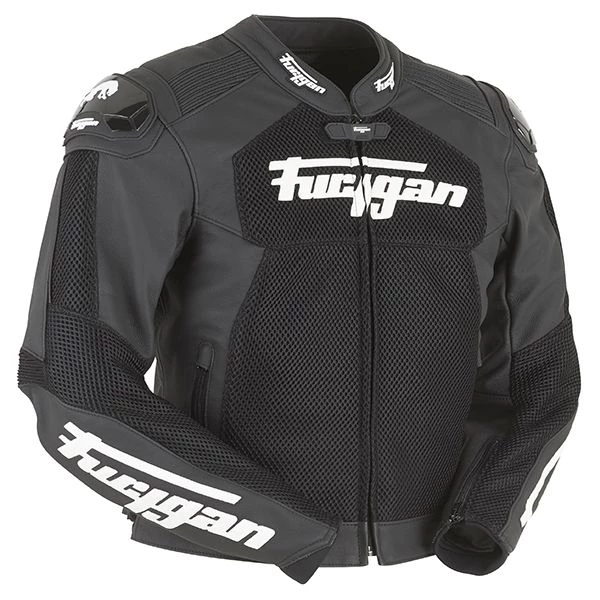 FURYGAN SPEED MESH Black Vented Summer Cool Leather Motorbike Sports Jacket Furygan Clothing