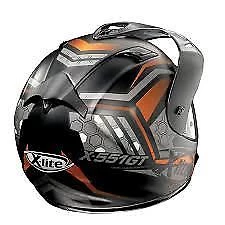 X-lite XLite X551 GT Kalahari N-Com Flat Black/KTM Copper Adventure Motorbike Helmet X-Lite Helmets