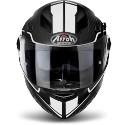 Airoh Helmets AIROH MOVEMENT-S Faster White Matt Sun Visor Motorbike Helmet Pinlock Included