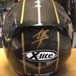 X-Lite Helmets X-Lite X702 GT CARBON Free YELLOW Visor Motorcycle Helmet With Hayabusa Stickers