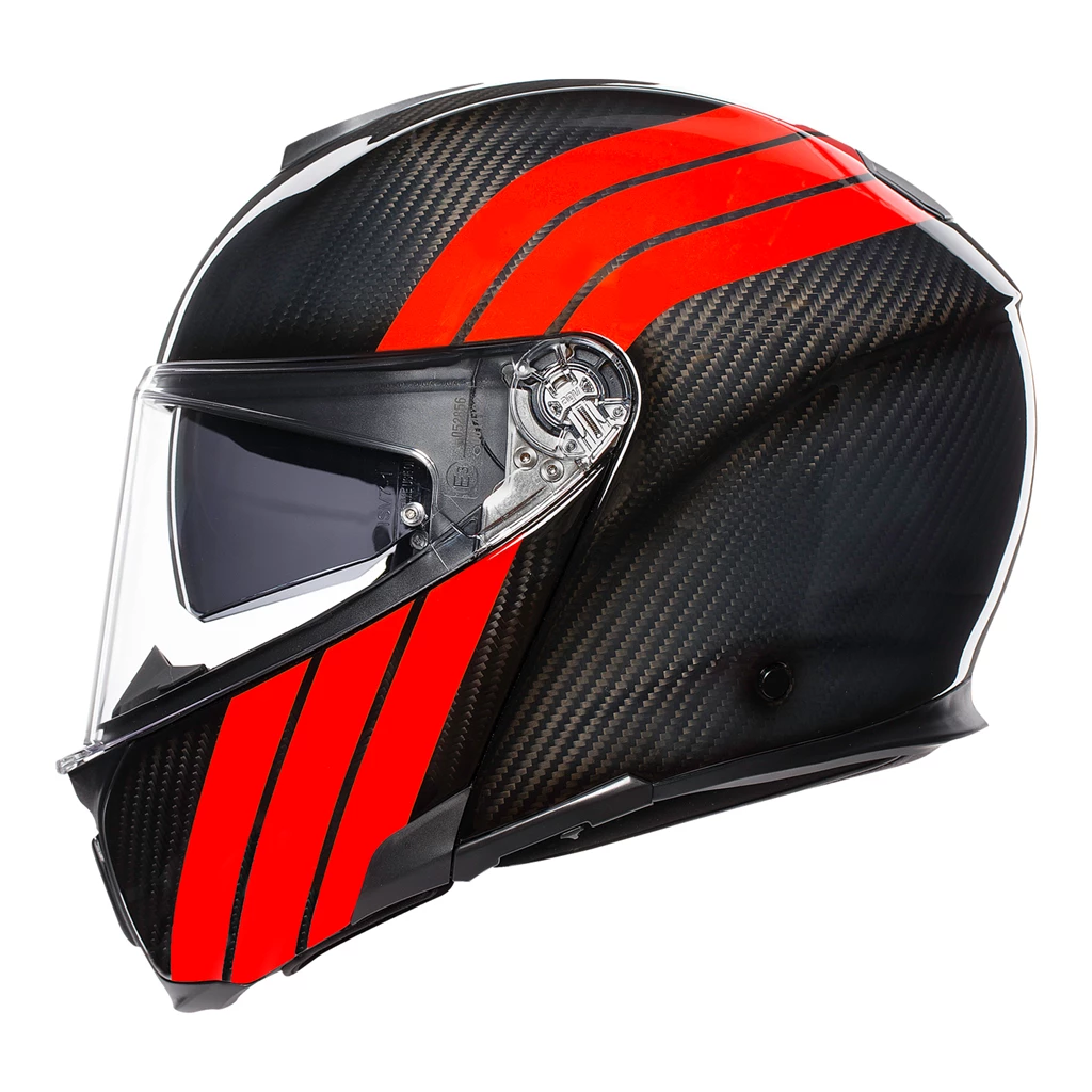 AGV SPORTS MODULAR CARBON Flip Front Up Touring Motorcycle Helmet 1295 Grams AGV Helmets