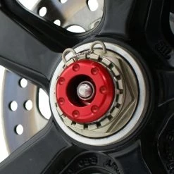 DUCATI Hypermotard Red Rear Spindle Bobbins By Evotech Performance