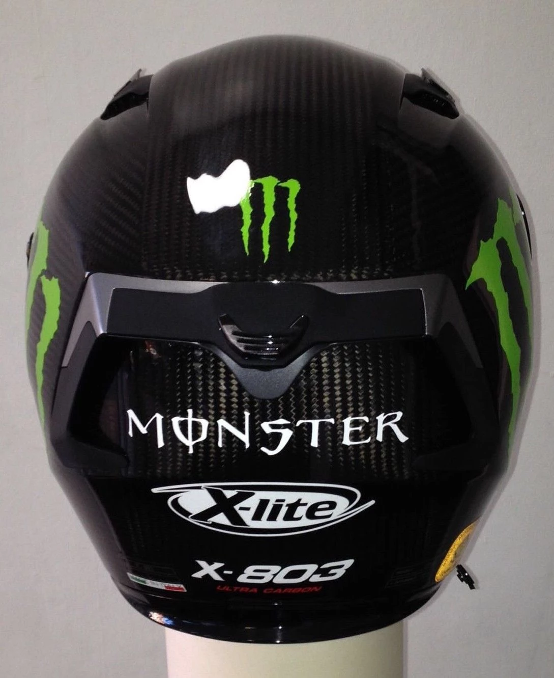 X-Lite X803 CARBON Puro Gloss MONSTER Stickers FREE Dark Visor Motorbike Helmet X-Lite Helmets