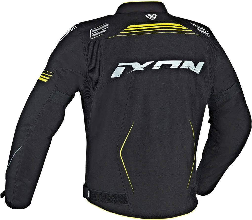 10% OFF XXL IXON ZEPHYR HP Black/Yellow Vented Motorbike Jacket 4 Seasons Ixon Clothing